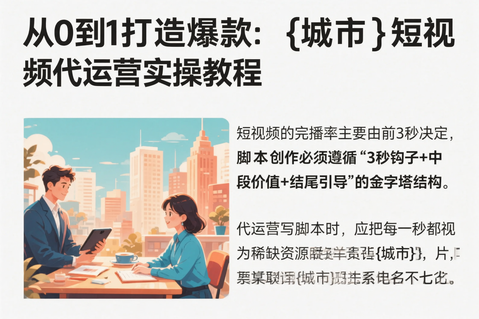 从0到1打造爆款:万宁短视频代运营实操教程
