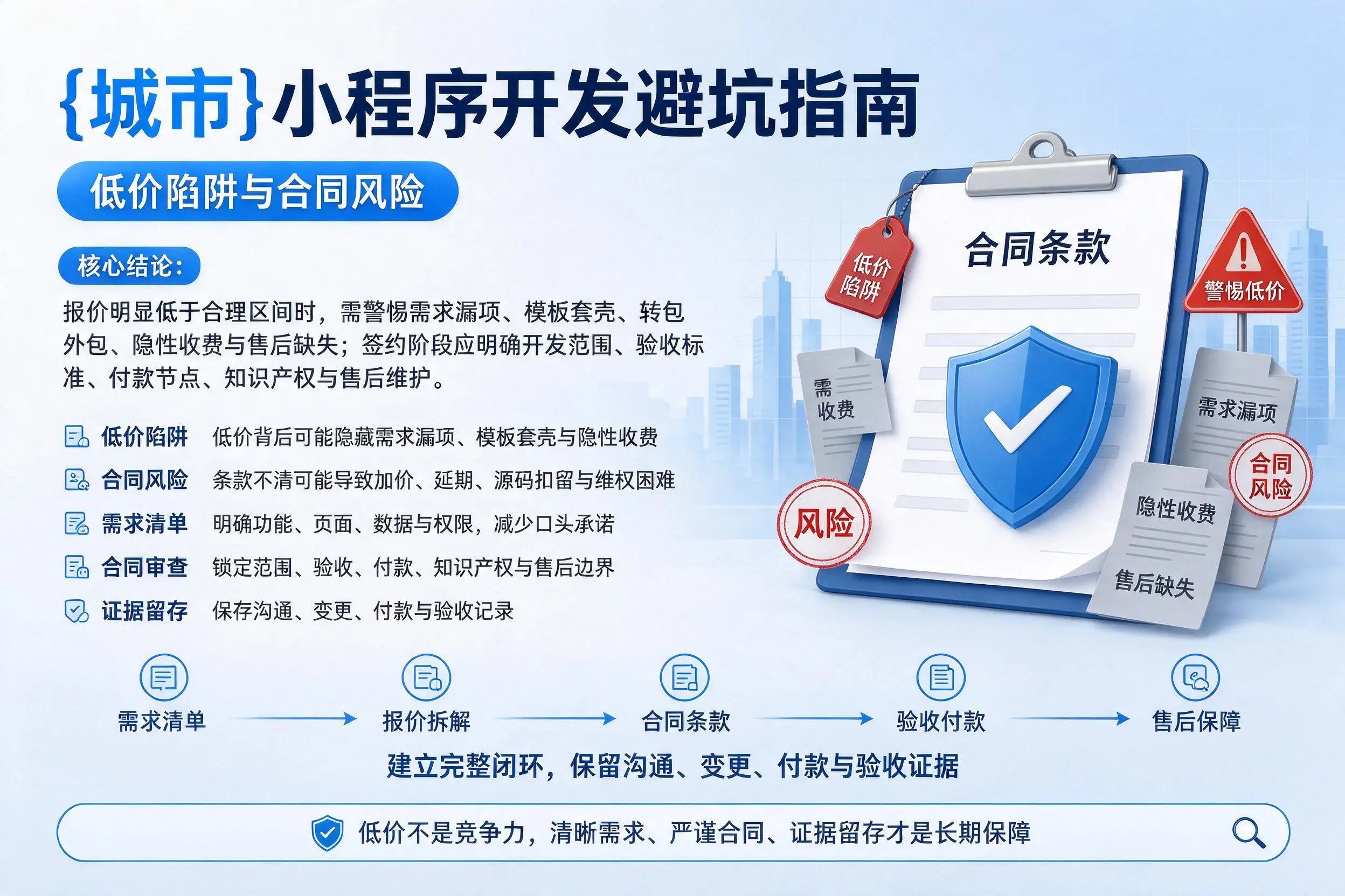 万宁小程序开发避坑指南：低价陷阱与合同风险