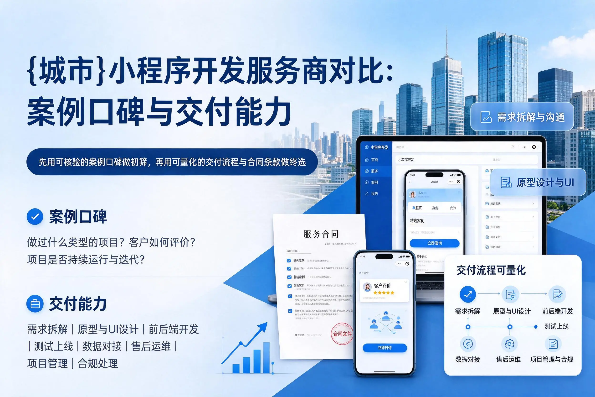 万宁小程序开发服务商对比：案例口碑与交付能力