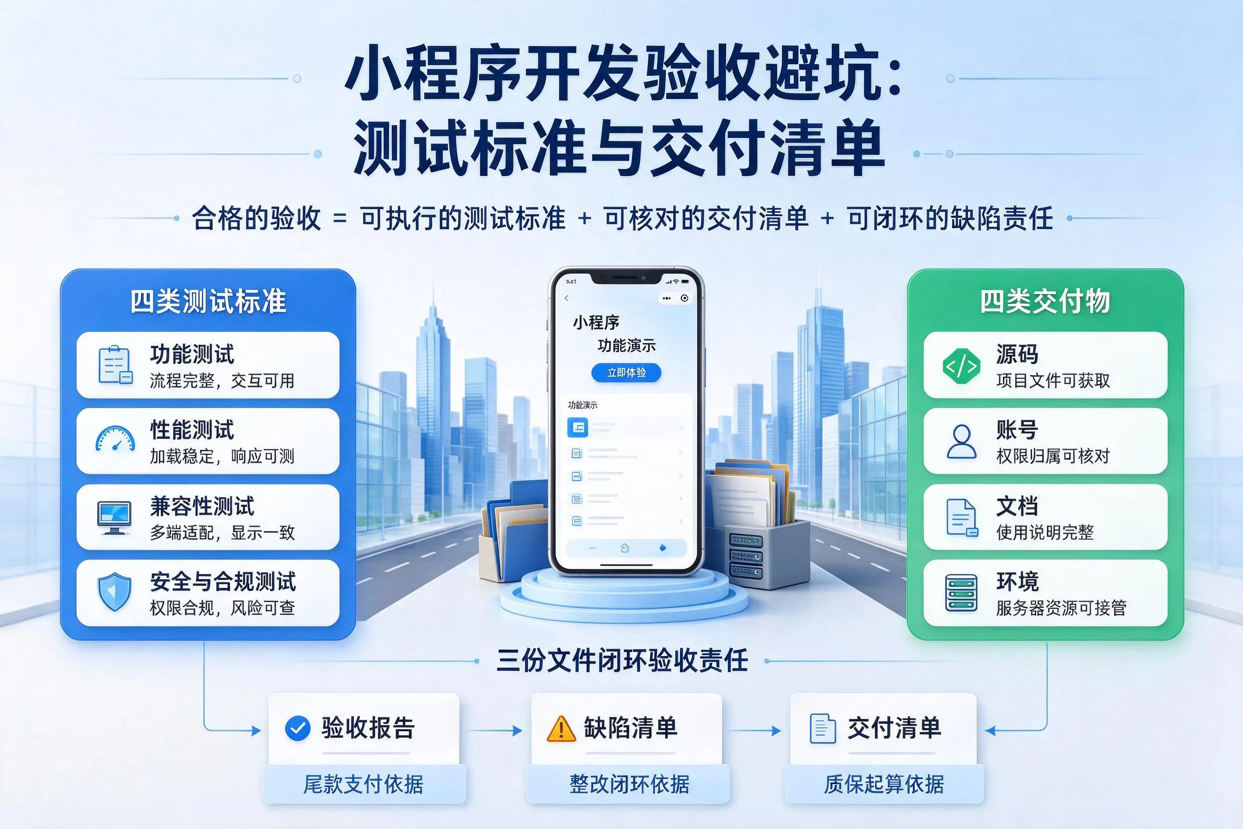 万宁小程序开发验收避坑：测试标准与交付清单