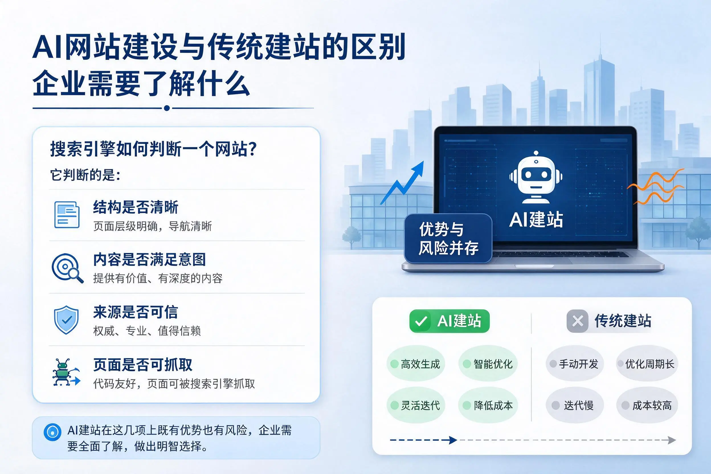 AI网站建设与传统建站的区别,万宁企业需要了解什么