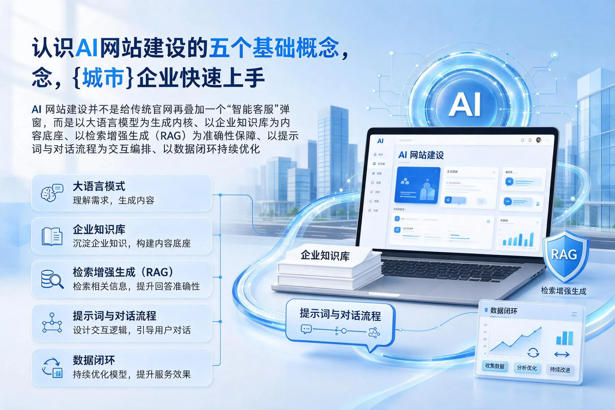 认识AI网站建设的五个基础概念，万宁企业快速上手